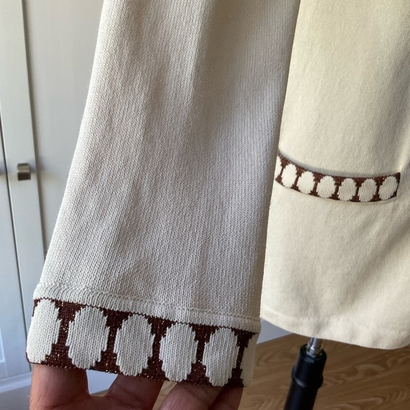 St. John Collection by Marie Gray Knit Cardigan Cream Size 10 - Picture 9 of 16